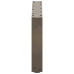vidaXL Picioare pentru măsuță de cafea în formă de U, 2 buc., oțel natural, 70x(30-31) cm