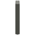 vidaXL Picioare pentru măsuță de cafea în formă de U, 2 buc., antracit, 28x(42-43) cm, oțel