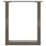 vidaXL Picioare pentru măsuță de cafea în formă de U, 2 buc., oțel natural, 28x(42-43) cm vidaXL Picioare pentru măsuță de cafea în formă de U, 2 buc., oțel natural, 28x(42-43) cm