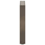 vidaXL Picioare pentru măsuță de cafea în formă de U, 2 buc., oțel natural, 38x(42-43) cm