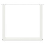 vidaXL Picioare pentru măsuță de cafea în formă de U, 2 buc., alb, 50x(42-43) cm, oțel