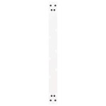 vidaXL Picioare pentru măsuță de cafea în formă de U, 2 buc., alb, 60 x (42-43) cm, oțel