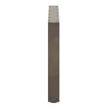 vidaXL Picioare pentru măsuță de cafea în formă de U, 2 buc., oțel natural, 60 x (42-43) cm