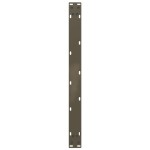 vidaXL Picioare pentru măsuță de cafea în formă de U, 2 buc., oțel natural, 60 x (42-43) cm
