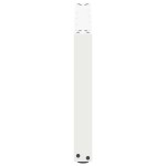 vidaXL Picioare pentru măsuță de cafea în formă de U, 2 buc., alb, 70x(42-43) cm, oțel
