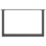 vidaXL Picioare pentru măsuță de cafea în formă de U, 2 buc., antracit, 70x(42-43) cm, oțel vidaXL Picioare pentru măsuță de cafea în formă de U, 2 buc., antracit, 70x(42-43) cm, oțel