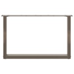 vidaXL Picioare pentru masă de cafea în formă de U, 2 buc., oțel natural, 70x(42-43) cm vidaXL Picioare pentru masă de cafea în formă de U, 2 buc., oțel natural, 70x(42-43) cm