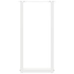 vidaXL Picioare de masă consolă în formă de U, 2 buc., alb, 28x(72-73) cm, oțel