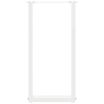 vidaXL Picioare de masă consolă în formă de U, 2 buc., alb, 38x(72-73) cm, oțel