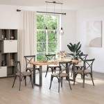 vidaXL Picioare de masă în formă de U, 2 buc., antracit, 50x(72-73) cm, oțel