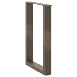 vidaXL Picioare de masă în formă de U, 2 buc., oțel natural, 50x(72-73) cm vidaXL Picioare de masă în formă de U, 2 buc., oțel natural, 50x(72-73) cm