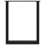 vidaXL Picioare de masă în formă de U, 2 buc., negru, 60x(72-73) cm, oțel vidaXL Picioare de masă în formă de U, 2 buc., negru, 60x(72-73) cm, oțel