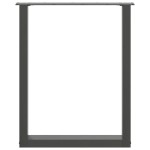 vidaXL Picioare de masă în formă de U, 2 buc., antracit, 70x(72-73) cm, oțel vidaXL Picioare de masă în formă de U, 2 buc., antracit, 70x(72-73) cm, oțel