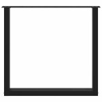 vidaXL Picioare de masă în formă de U, 2 buc., negru, 80x(72-73) cm, oțel vidaXL Picioare de masă în formă de U, 2 buc., negru, 80x(72-73) cm, oțel