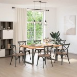 vidaXL Picioare de masă în formă de U, 2 buc., antracit, 80x(72-73) cm, oțel