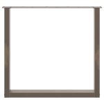 vidaXL Picioare de masă în formă de U, 2 buc., oțel natural, 80x(72-73) cm vidaXL Picioare de masă în formă de U, 2 buc., oțel natural, 80x(72-73) cm