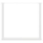 vidaXL Picioare de masă în formă de U, 2 buc., alb, 90x(72-73) cm, oțel