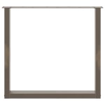 vidaXL Picioare de masă în formă de U, 2 buc., oțel natural, 90x(72-73) cm