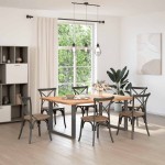 vidaXL Picioare de masă în formă de U, 2 buc., antracit, 100x(72-73) cm, oțel vidaXL Picioare de masă în formă de U, 2 buc., antracit, 100x(72-73) cm, oțel