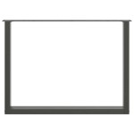 vidaXL Picioare de masă în formă de U, 2 buc., antracit, 100x(72-73) cm, oțel vidaXL Picioare de masă în formă de U, 2 buc., antracit, 100x(72-73) cm, oțel