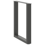 vidaXL Picioare de masă în formă de U, 3 buc., antracit, 70x(72-73) cm, oțel vidaXL Picioare de masă în formă de U, 3 buc., antracit, 70x(72-73) cm, oțel
