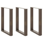 vidaXL Picioare de masă în formă de U, 3 buc., oțel natural, 70x(72-73) cm vidaXL Picioare de masă în formă de U, 3 buc., oțel natural, 70x(72-73) cm