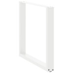 vidaXL Picioare de masă în formă de U, 3 buc., alb, 80x(72-73) cm, oțel vidaXL Picioare de masă în formă de U, 3 buc., alb, 80x(72-73) cm, oțel