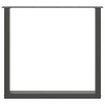 vidaXL Picioare de masă în formă de U, 3 buc., antracit, 80x(72-73) cm, oțel vidaXL Picioare de masă în formă de U, 3 buc., antracit, 80x(72-73) cm, oțel