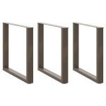 vidaXL Picioare de masă în formă de U, 3 buc., oțel natural, 80x(72-73) cm vidaXL Picioare de masă în formă de U, 3 buc., oțel natural, 80x(72-73) cm