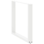 vidaXL Picioare de masă în formă de U, 3 buc., alb, 90x(72-73) cm, oțel vidaXL Picioare de masă în formă de U, 3 buc., alb, 90x(72-73) cm, oțel