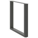 vidaXL Picioare de masă în formă de U, 3 buc., antracit, 90x(72-73) cm, oțel vidaXL Picioare de masă în formă de U, 3 buc., antracit, 90x(72-73) cm, oțel