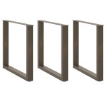 vidaXL Picioare de masă în formă de U, 3 buc., oțel natural, 90x(72-73) cm vidaXL Picioare de masă în formă de U, 3 buc., oțel natural, 90x(72-73) cm