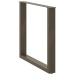 vidaXL Picioare de masă în formă de U, 3 buc., oțel natural, 90x(72-73) cm vidaXL Picioare de masă în formă de U, 3 buc., oțel natural, 90x(72-73) cm