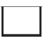 vidaXL Picioare de masă în formă de U, 3 buc., negru, 100x(72-73) cm, oțel vidaXL Picioare de masă în formă de U, 3 buc., negru, 100x(72-73) cm, oțel
