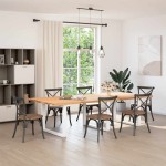 vidaXL Picioare de masă în formă de U, 3 buc., alb, 100 x (72-73) cm, oțel
