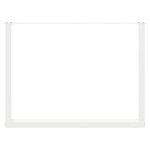 vidaXL Picioare de masă în formă de U, 3 buc., alb, 100 x (72-73) cm, oțel