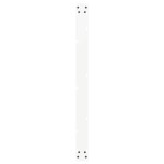 vidaXL Picioare de masă în formă de U, 3 buc., alb, 100 x (72-73) cm, oțel