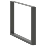 vidaXL Picioare de masă în formă de U, 3 buc., antracit, 100x(72-73) cm, oțel vidaXL Picioare de masă în formă de U, 3 buc., antracit, 100x(72-73) cm, oțel