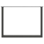 vidaXL Picioare de masă în formă de U, 3 buc., antracit, 100x(72-73) cm, oțel vidaXL Picioare de masă în formă de U, 3 buc., antracit, 100x(72-73) cm, oțel