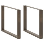 vidaXL Picioare de masă în formă de U, 3 buc., oțel natural, 100 x (72-73) cm vidaXL Picioare de masă în formă de U, 3 buc., oțel natural, 100 x (72-73) cm