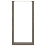 vidaXL Picioare de masă de bar în formă de U, 2 buc., oțel natural, 40x(90-91) cm