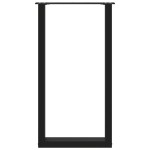 vidaXL Picioare de masă de bar în formă de U, 2 buc., negru, 50x(90-91) cm, oțel