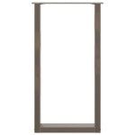 vidaXL Picioare de masă de bar în formă de U, 2 buc., oțel natural, 50x(90-91) cm