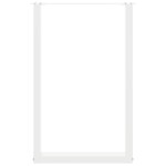 vidaXL Picioare de masă de bar în formă de U, 2 buc., alb, 60x(90-91) cm, oțel