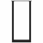 vidaXL Picioare de masă de bar în formă de U, 2 buc., negru, 40x(100-101) cm, oțel