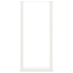 vidaXL Picioare de masă de bar în formă de U, 2 buc., alb, 50x(100-101) cm, oțel