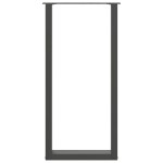 vidaXL Picioare de masă de bar în formă de U, 2 buc., antracit, 50x(100-101) cm, oțel
