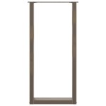 vidaXL Picioare de masă de bar în formă de U, 2 buc., oțel natural, 50x(100-101) cm