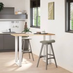 vidaXL Picioare de masă de bar în formă de U, 2 buc., alb, 60 x (100-101) cm, oțel