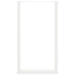 vidaXL Picioare de masă de bar în formă de U, 2 buc., alb, 60 x (100-101) cm, oțel